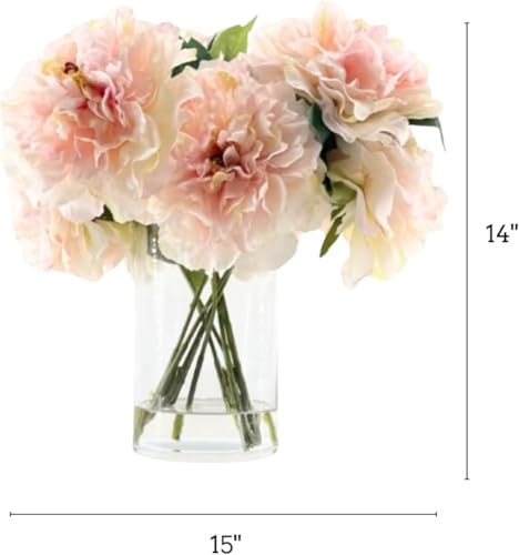 Love Me Tender, Faux Floral Arrangement, Large-Size Premium Artificial Indoor Flower Display with Beautiful Blooms and Foliage - High Energy Natural Looking Floral - color: Love Me Tender