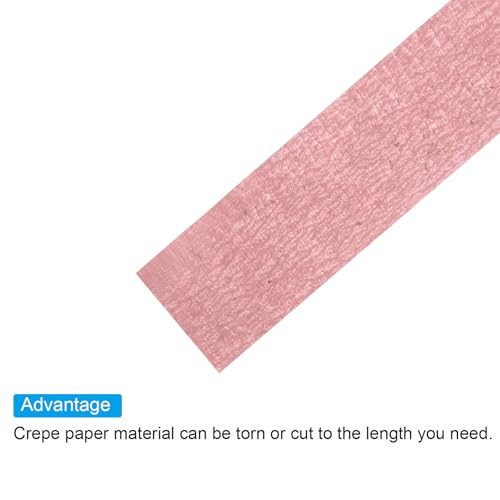 PATIKIL Floral Tape 1/2" x 30 Yard / 12mm x 30m, 2 Pack Flower Wrap Adhesive Tape for Bouquet Stem Wrapping, Pink - color: Pink