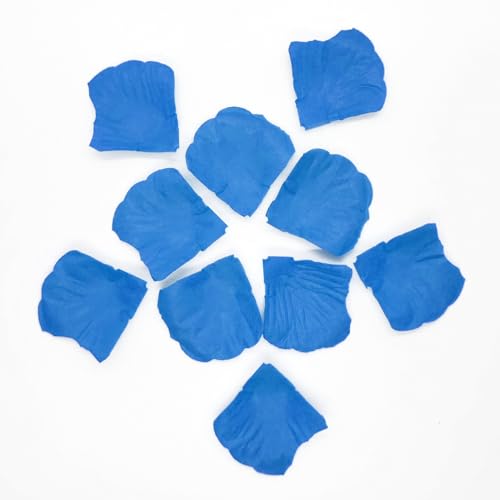500 Pcs Exquisite Light Blue Rose Petals, Emulation Silk Rose Petals, Artificial Flower Petal for Romantic Nights, Weddings, Events, and Valentine's Day Deco (Light Blue) - color: Light Blue