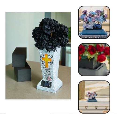 XCEL Floral Foam for Flower Arrangements Floral Foam Blocks - Reusable, Weather Resistant Craft Foam Fresh & Artificial Flower Arrangements, Styrofoam Block (Black 9" x 3" x 3" - 4 Pack) - color: Black 9" X 3" X 3" - 4 Pack