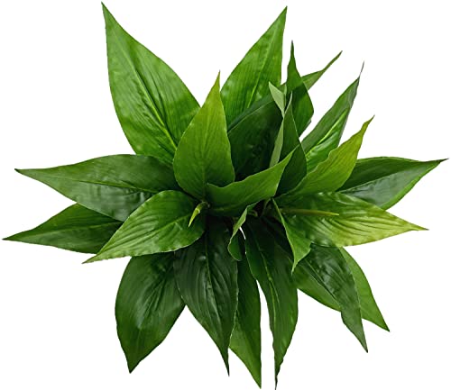 Artificial Agave Fake Plant, 10 Inches Faux Shrubs Bushes Plants for Indoor Outdoor Bedroom Garden Greenery UV Resistant Leaves Decor Wedding Party Office Planter Filler DIY Decoration Green 2 Pack - color: Agave Grass/ Green/ 2 Pcs