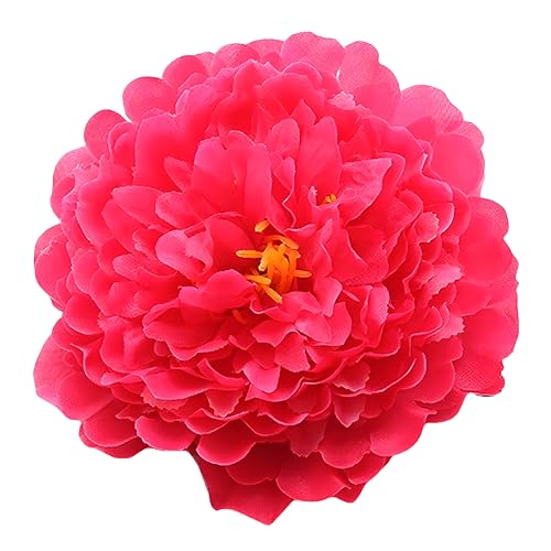 20 Pcs Fuchsia Peony Artificial Flowers 7.8" Real Touch Big Faux Peonies Fake Flower Heads for Wedding Bridal Bouquet,Table Centerpieces, Home Decor - color: Fuchsia