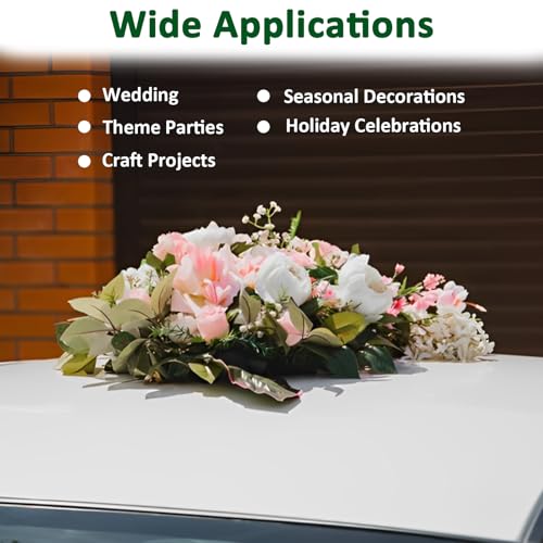 3Pcs Floral Foam Rings 10 Inch Round Floral Wet Foam Ring Foam Ring Flower Arrangement Kit for Florist Wedding Foam Decoration, Green