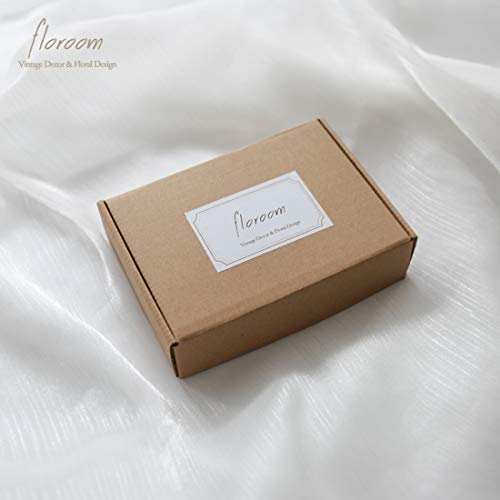 Floroom Set of 6 Ivory Rose Boutonnieres for Best Men Groom Groomsmen White Wedding Prom - color: 6 Boutonnieres