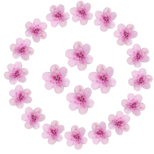 uxcell 20 Pcs Artificial Cattleya Flower Heads, Fake Cattleya Heads Bulk Artificial Flowers for DIY Wedding Bouquets Centerpieces Party Home Decorations, Light Purple - color: Light Purple