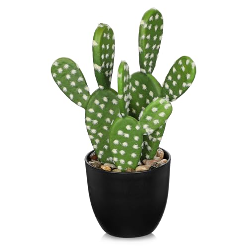 Artificial Cactus Plants 9.8 inch Small Faux Cactus Plants Indoor Fake Desert Cacti Succulents Plants Artificial Plant Indoor with Pot Cacti Decorations for Home Decor Office Desk Tabletop Shelf - size: SUP_168
