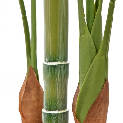 Hollyone Fake Palm Tree Decor 3FT with Planter Artificial Palm Tree Faux Tropical Areca Floor Plant in Pot with 3 Textured Trunks Silk Plant for Home Garden Outdoor Indoor Office Decor - color: 3ft