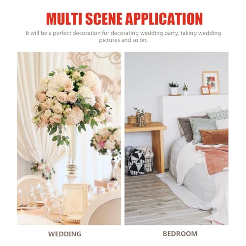 10 Pcs Artificial Lily Flower Stems 13.38 Inch Fake Flowers for Wedding Decoration Home and Photography Props