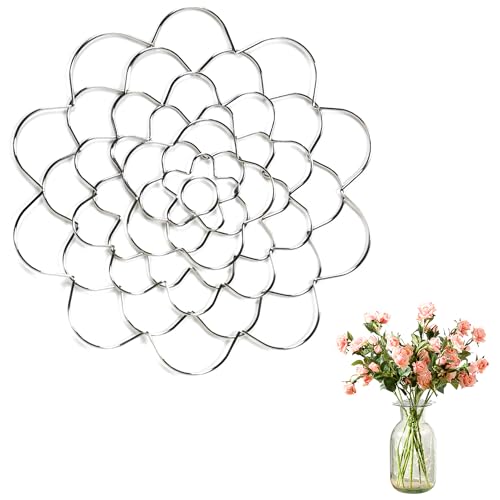 Flower Arrangement Holder Stainless Steel, Wire Flower Arranging Tool Flower Grid Flower Frog Wire Arranger for Vase Floral Stems Bouquets Plant Fixation (6inch) (1 PCS) - color: 1 PCS