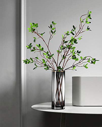 Artificial Plant 43.3 Inch Green Branches Leaf Shop Garden Office Home Decoration (2 pcs)