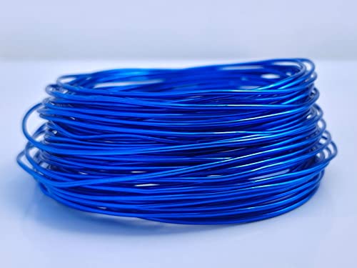 15 Gauge Anodized Aluminum Wire 49 Feet for Jewelry Making Craft DIY（1.5mm,Royal Blue,41509） - color: Royal Blue, size: 15 Gauge