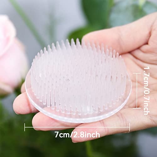 2pcs Flower Frog Round Plastic Flower Arrangement Holder Floral Pin Frog 70mm / 2.76 Inch (White) (White)