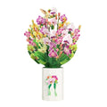 Lovepop Orchid Bouquet, 12 x 8.5 Pop Up Flowers - color: Orchid Bouquet