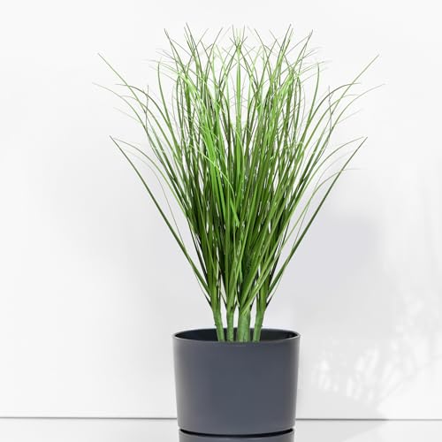 10 PCS Artificial Plants Onion Grass, Faux Shrubs Wheat Grass Greenery Stems Onion Grass-Greenery Faux Greenery Stems for Home Decor, Fake Tall Grass-Plant for House Home Indoor Outdoor Office Room