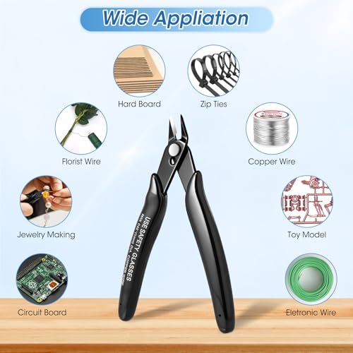 Modacraft 9 Gauge Aluminum Craft Wire - 55FT 3mm Bendable Armature Wire with 5-Inch Micro Flush Cutter - Perfect for Sculpting, Jewelry Making, Doll Making, Bonsai Training, and DIY Crafts - size: 9 Gauge