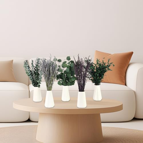 120+ Pcs Mixed Dried Eucalyptus & Lavender Flowers for Shower, Preserved Natural Eucalyptus Leaves for Wall Hanging, Plant Fragrance, Dried Florals for Vase Fillers, Wedding, Green Bathroom Decor