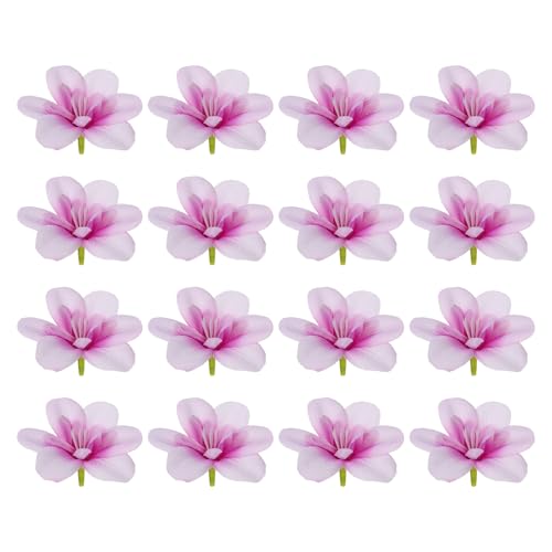 PATIKIL Artificial Orchid Petals, 24Pcs Faux Orchid Flower Head Fake Butterfly Flowers Crafts for Home Wedding Decoration, Light Purple - color: Light Purple