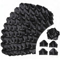 Easy & Affordable Eternal Rose Making: 300Pcs Pre-Assembled Satin Petals. DIY Your Own Long-Lasting Flowers for Weddings, Birthdays, (300 Pcs Black) - color: 300 Pcs Black