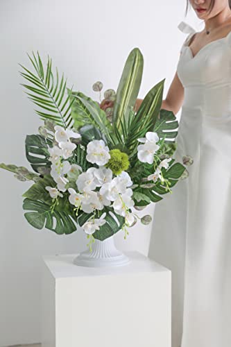 Serra Flora Artificial Greenery Spray Box Set(Pack of 30pcs) with 9 Kinds of Filler for Safari Jungle Hawaiian Luau Party Table Decoration Wedding Birthday Theme Party Decorations (Palm Leaves) - color: Palm Leaves