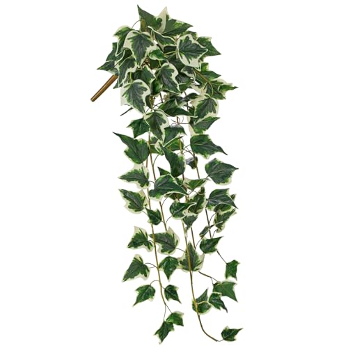 24" Artificial Hanging Plant Ivy Vine Green Plants Decorative Artificial Plants Fake Hanging Plants for Window Wall Decorations - color: Ivy, size: 42-inch