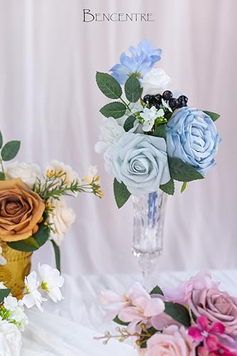 cololorful Wedding Centerpieces Flowers Set of 6 Mini Bridesmaid Bouquets Posy Bouquet Petite Wedding Nosegay Pre-Made Flowers Artificial Flowers - color: Cololorful