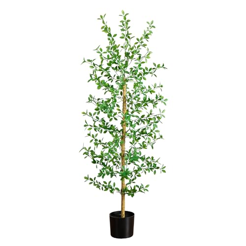 Nearly Natural 5ft Artificial Shady Lady Black Olive Tree - Mediterranean Style Indoor Fake Tree