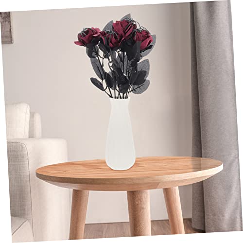 Cabilock 5Pcs Halloween Rose Decor with Realistic Spider Artificial Flowers Indoor Party Decoration for Haunted House Bar Garden Reusable Polyester Material