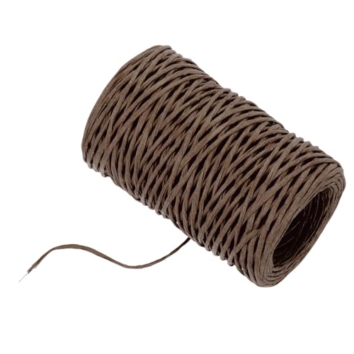 MECCANIXITY Floral Wire 164ft/50m 2mm Vine Bind Wire Rustic Craft Wrapping Metal Wire for Flower Bouquet Wreath Making, Dark Brown - color: Dark Brown, size: 2mmx50m