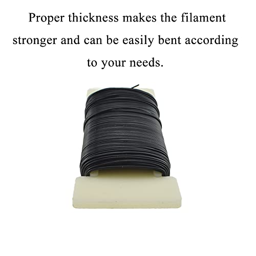 HAHIYO 22Gauge Black Wire - 1Roll, 38Yards (115Feet) Flexible Floral Wire for Crafts, Christmas Wreaths, Tree & Flower Arrangement, Wedding DIY - color: Black, size: 22Gauge-1P/38Yards
