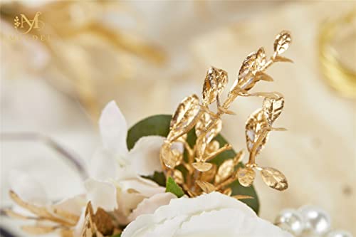 Champagne Boutonniere for Men Wedding, Set of 6, Groom and Best Man Boutonniere for Wedding Ceremony Anniversary, Formal Dinner Party and Rustic Fall Wedding Prom - color: Champagne1# Boutonniere(set of 6)