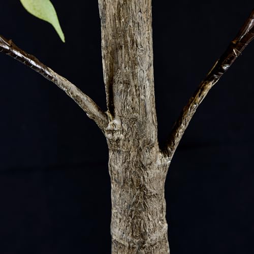 Lightshare 6FT Lighted Eucalyptus Tree 270L Warm White LED Artificial Greenery with Lights for Wedding Holiday Home Party Decoration Indoor Outdoor - size: 6ft