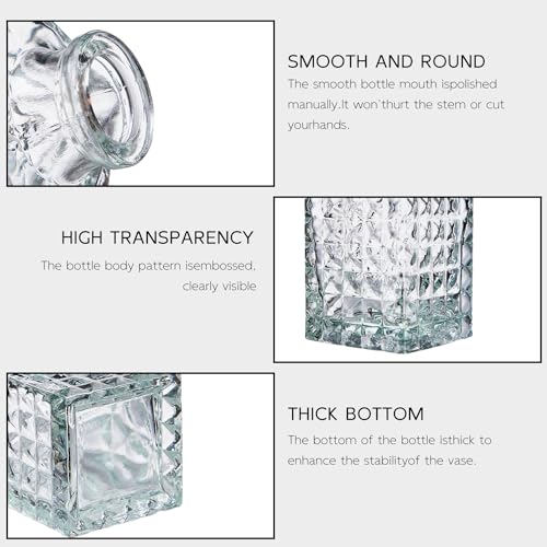 Glass Bud Vase Set of 30, Small Flower Vases, Glass Vases for Centerpieces, Vintage Home Table Decorations Bud Vases (30 Pcs, Clear) - color: Clear, size: 30 Pcs