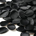 TINGE TIME 200pcs Silk Rose Petals Black Flower Petals for Wedding, Flower Girl Basket, Aisle Runner, Romantic Dinner Centerpieces, Proposal, Party Confetti - color: Black