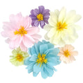 Crepe Paper Flower for Wall Wedding Birthday Baby Shower Decor Pack of 6 (Pastel, Mixed Size)