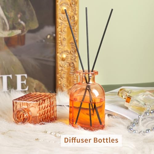 Valentine's Day Glass Bud Vases,Versatile Small Bud vases for Home and Wedding Decor, Exquisite Bridal Shower Table Centerpieces,Aromatherapy Bottles,Candle Holder, Gifts Idea(Pack of 30,Amber) - color: Amber, size: 30 pcs
