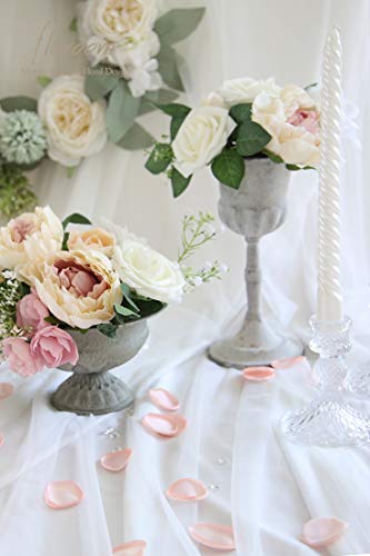 Floroom 300pcs Rose Petals Blush Faux Silk Flower Petals for Wedding Flower Girl Basket Pink Aisle Scatter Dinner Table Centerpieces Party Confetti Bridal Shower Romantic Night Decoration - color: Blush, size: 300pcs