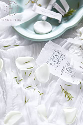 TINGE TIME 200pcs Silk Rose Petals Ivory White Flower Petals for Wedding, Flower Girl Basket, Aisle Runner, Romantic Dinner Centerpieces, Proposal, Party Confetti - color: Ivory