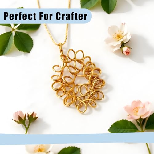 18 Gauge Aluminum Wire,165 Feet Craft Wire for Jewelry Making/Floral Making/Sculpting, 1mm Bendable Metal Wire for Model Making/Picture Hanging/Handmade Beading etc(Gold) - color: Gold