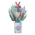 Lovepop Everyday Pop-Up Bouquet with Glitter Details for Her and Him - 3D Greeting Cards for Boys, Girls, Men, Women - Coastal Treasure- 12" Glitter Bouquet - Blank Notecard & Envelope Included - color: Coastal Treasure Glitter Bouquet