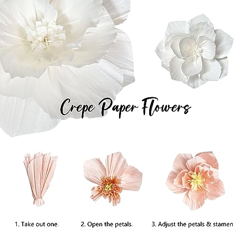 ANSOMO Paper Flowers Sunflower Colorful Artificial Crepe Tissue Wall Decor | Wall Home Décor, Wedding Birthday Bridal Baby Shower, Classroom Decorations, Spring Summer Floral Party