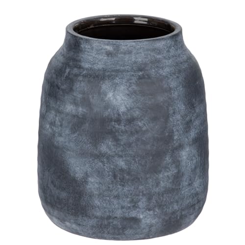 Briful Ceramic Flowers Vase Home Decor, Kitchen Dining Farmhouse Table Vases, Rustic Vintage Living Room Bathroom Bedroom Decorations for Office Coffee Desk Fireplace Shelf Mantel (7” Tall) - color: Lightslategray, size: 7 Inch