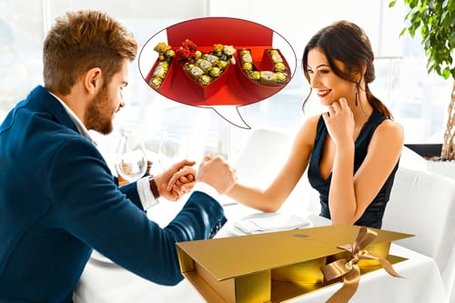 Valentines Day I Love You Box Flower Gift Box Heart Shaped Empty Cardboard Fillable Gift Box Flower Letter Box Chocolate Strawberry Candy Jewelry Package for Luxury Style Flower Arrangements Birthday - color: Gold