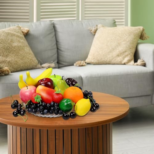 Lorigun Artificial Fruits Pack, Fake Fruits for Home Decor, Simulation Fruit Set, Party Chirstmas Decortion, Fruit Modle for Photoshoot, Fake Strawberry, Mango, Bananas. Total 20 Pieces/Set - color: 20 Pcs Fake Fruit-3