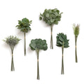 Ling's moment Artificial Greenery Stems Box Set, Faux Greenery Picks for DIY Bridal Bouquets Wedding Floral Arrangement Table Centerpieces, Dark Green & Sage - color: Greenery Combo- Dark Green & Sagen