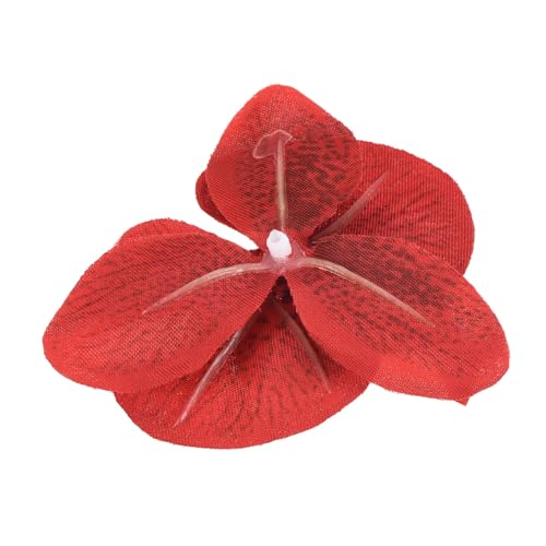 PATIKIL 7cm/2.8" Artificial Orchid Flower Heads, 20 Pack Silk Phalaenopsis Fake Butterfly Orchid Heads for Wedding Floral Bouquet Decor DIY Craft Making, Red - color: Red, size: 2.8"