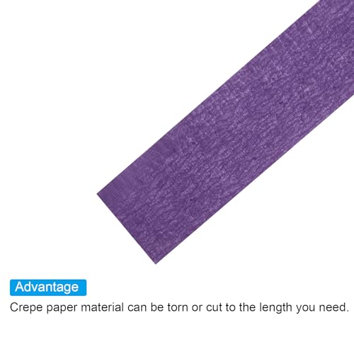 PATIKIL Floral Tape 1/2" x 30 Yard, 3 Pack Flower Wrap Adhesive Tape for Bouquet Stem Wrapping, Purple - color: Purple
