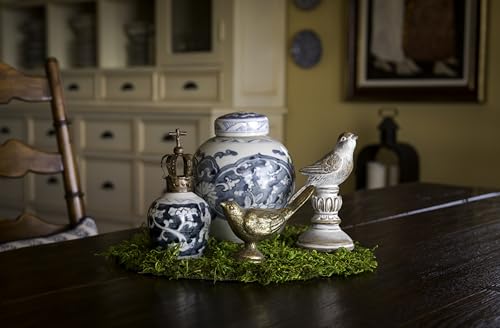 SuperMoss (26280) Mossy Placemat, Fairy Garden Table Wedding Decor Preserved Forest Moss, 12 in Round