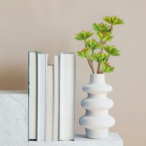 Woration 3PCS Artificial Succulents Branch Fake Plants Unpotted Faux Large Succulent for DIY Crafting Home Floral Wall Garden Arrangement Office Party Decoration - color: Green Style D