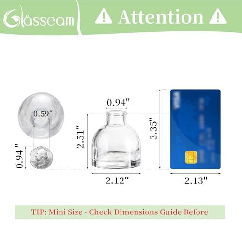 Glasseam Clear Glass Vases for Centerpieces: Mini Flower Vase Set 42Pcs Bud Vases in Bulk - Modern Small Vases for Home Room Wedding Party Dining Table Center Decor - size: 42Pcs-mini vases