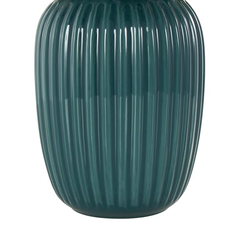 Deco 79 Fabric Artificial Flower with Green Leaves and Round Ceramic Vase, 10" x 10" x 17", White - color: White, size: 10" x 10" x 17"